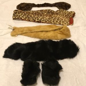 Vintage mixed fur collar/cuffs bundle